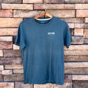 REI Unisex T-Shirt | Size S | Teal Blue | Organic Cotton Blend
